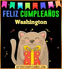 GIF Feliz Cumpleaños Washington